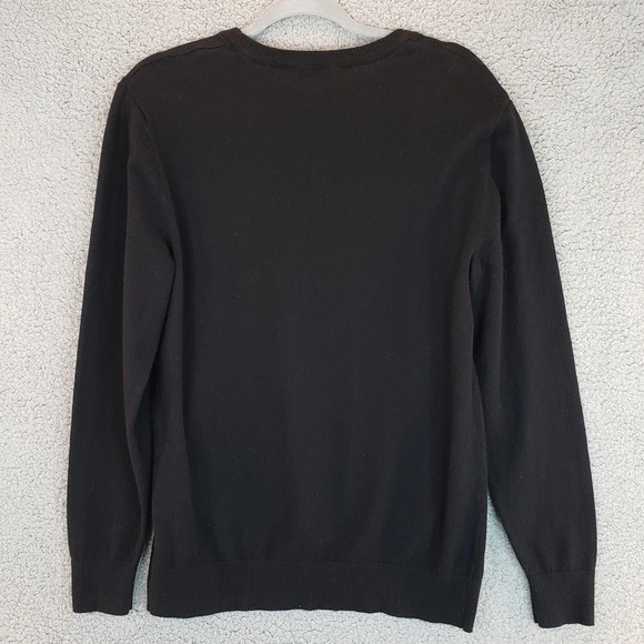 Old Navy Mens Black All Cotton Knit Closet Staple Sweater. Sz M - Picture 7 of 11